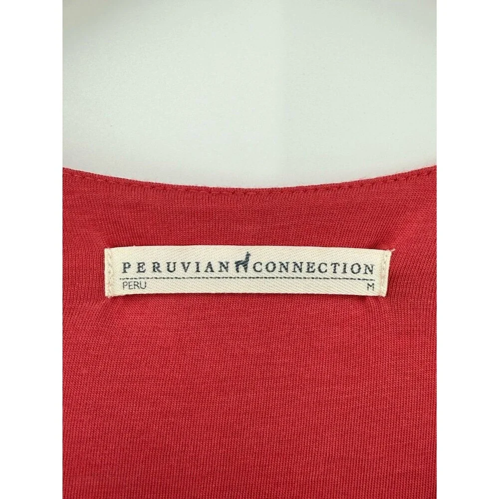 Peruvian Connection Azalea Tunic Top | Red | Medium - Picture 7 of 8